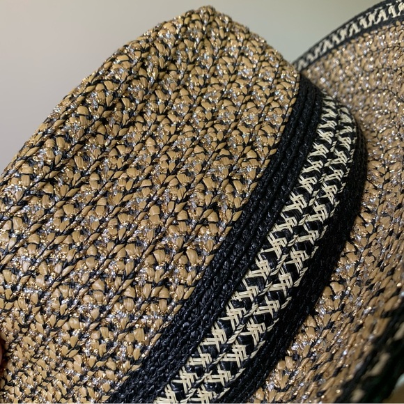 Eric Javits Woven Fedora Hat Beige UPF 50+ - Picture 9 of 11
